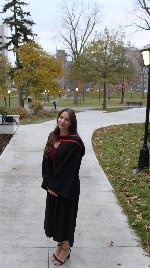 Picture of Hayley at graduation!